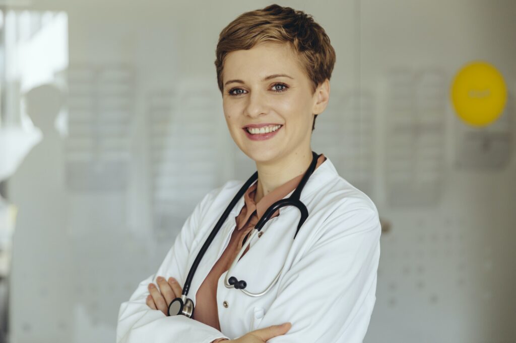 Portrait of a confident female doctor